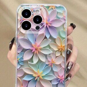 Colorful Macaron Floral Print Mobile Phone Case – Valentine's Gift for Love one!